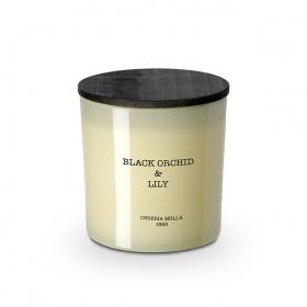 XL Kerze Black Orchid & Lily 